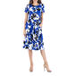 Womens 24/7 Comfort Apparel Short Sleeve A-Line Midi Dress - image 1