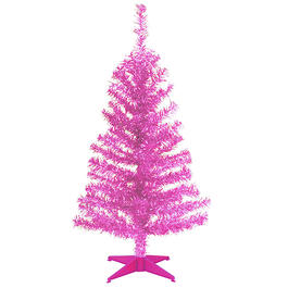 National Tree 3ft. Pink Tinsel Tree
