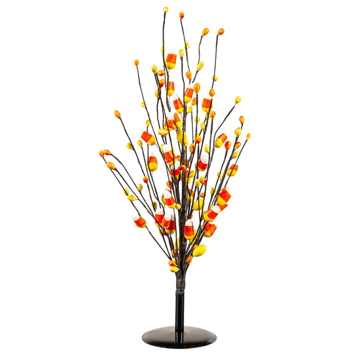 Evergreen Halloween Candy Corn Artificial Stem Table Decor