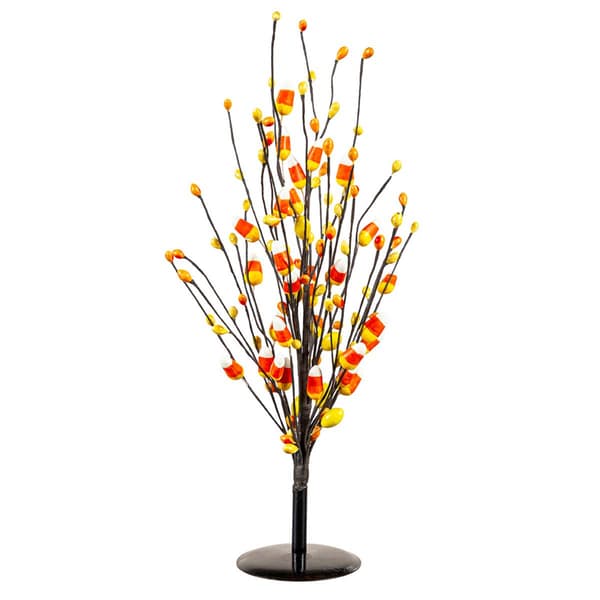 Evergreen Halloween Candy Corn Artificial Stem Table Decor - image 