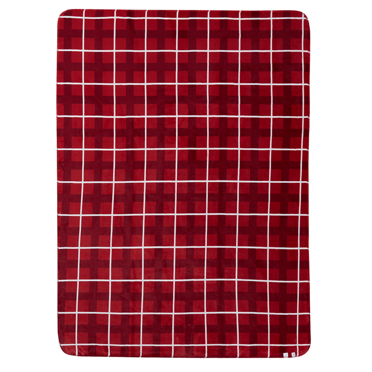 Hallmark Frostvale Reversible Plush Holiday Throw