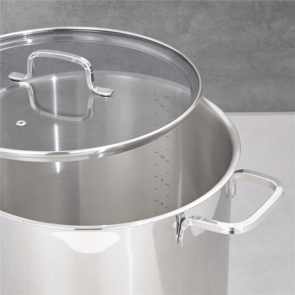 BergHOFF DiNA Helix Stainless Steel 15.85qt. Stockpot