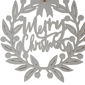 Northlight 8in. White "Merry Christmas" Wreath Cutout Ornament - image 4