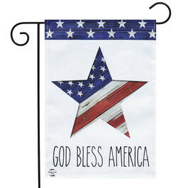 Briarwood Lane God Bless America Star Garden Flag