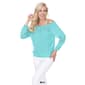 Womens White Mark Smocked Neckline Peasant Top - image 5