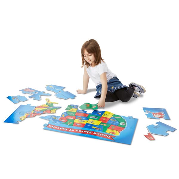 Melissa &amp; Doug® 51pc. U.S.A. Map Floor Puzzle