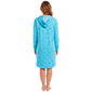 Womens Charmour Long Sleeve Star & Moon Hooded Nightshirt - image 2