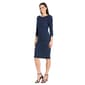 Womens R&M Richards 3/4 Sleeve A-Line Illusion Dress - image 1