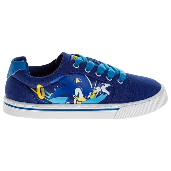 Big Boys SEGA Sonic The Hedgehog Lace Up Canvas Sneakers