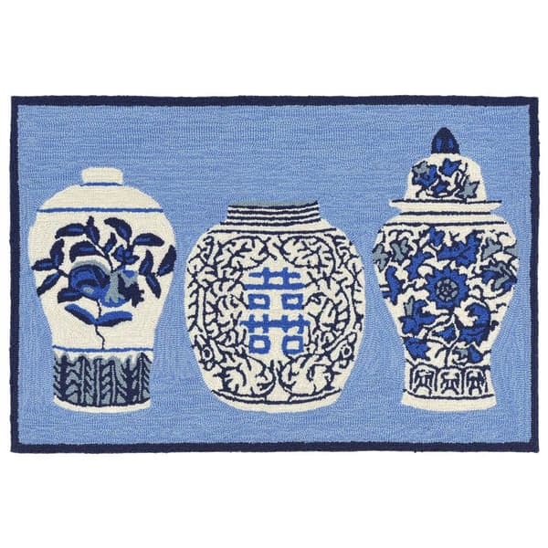 Liora Manne Frontporch Ginger Jars Rectangular Accent Rug