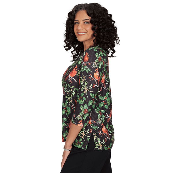 Womens Alfred Dunner Classics Cardinals On Branches Tee