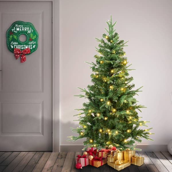 National Tree. Feel-Real&#174; Duxbury Green Mixed Tree w/ 120 Lights