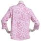 Plus Size Emily Daniels 3/4 Sleeve Knit To Fit Dot Button Down - image 2