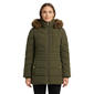 Petite Michael Kors Puffer Coat w/Chest Zipper & Faux Fur Hood - image 1