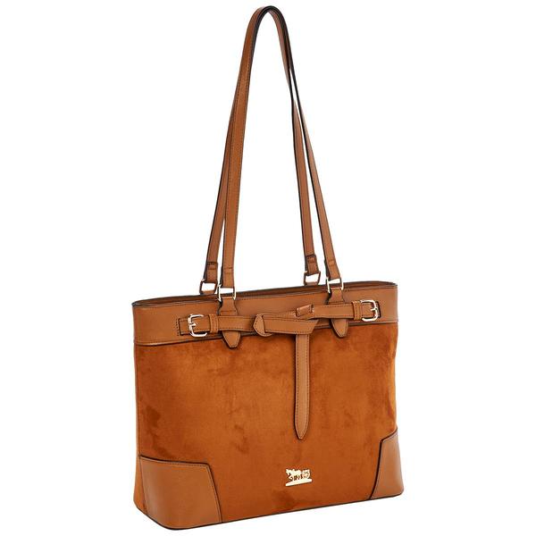 Matthew & Julian Belted Suede Tote