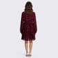 Womens Perceptions Long Sleeve Floral Chiffon Babydoll Dress - image 4