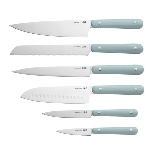 BergHOFF Slate Stainless Steel 7pc. Knife Block Set