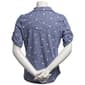 Womens Emily Daniels 2 Pocket Space Dye Butterflies Animal Polo - image 3