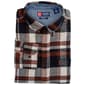 Mens Big &Tall Chaps Long Sleeve Flannel Button Down-Coffee Bean - image 1
