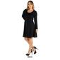 Plus Size 24/7 Comfort Apparel Long Sleeve Shift Dress - image 3