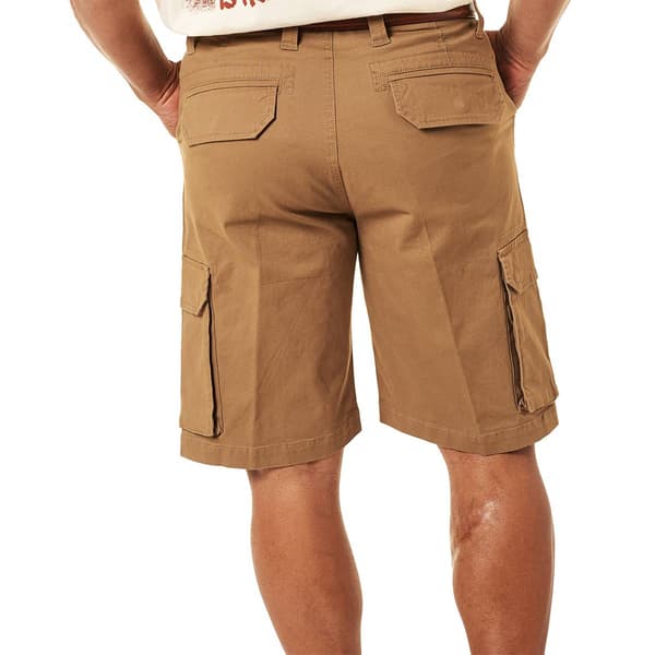 Mens Bass Creek Outfitters® Stretch Cargo Twill Shorts - Khaki