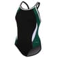 Womens Dolfin&#40;R&#41; Color Block DBX One Piece Swimsuit-Black/Forest - image 1