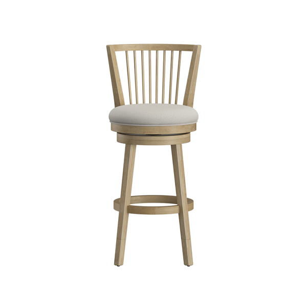 HH2 Home Garlington Wood Swivel Windsor Adjustable Height Stool