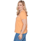 Petite Alfred Dunner Beachcomber Floral Embroidery Tee - image 4