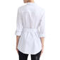 Petite Jones New York Long Sleeve Tie Waist Button Front Blouse - image 2