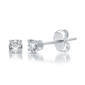 Nova Star&#174; White Gold Lab Grown Diamond Stud Earrings - image 2