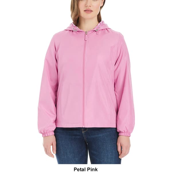 Womens d.e.t.a.i.l.s Windbreaker w/Gingham Hood Lining