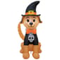 4ft. Inflatable LED Dog with Witch Hat & Sweater - image 1