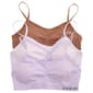 Girls (7-16) Bebe 3pk. Seamless & Lace Back Bralettes - image 2