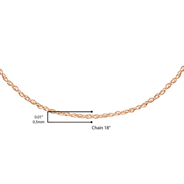 Gold Classics™ 10kt. Rose Gold Rope Chain Necklace