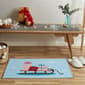 VCNY Home Christmas Sleigh Light Blue Indoor Scatter Rug - image 2
