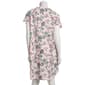 Womens White Orchid Cloud Knit Floral Nightshirt - image 2
