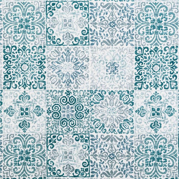 Greco Mosaic Print Textured Valance