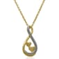 Accents by Gianni Argento Diamond Double Heart Infinity Pendant - image 1