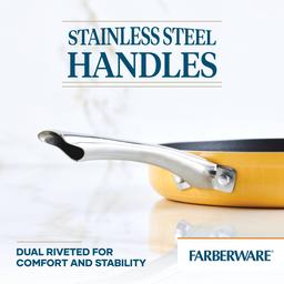 Farberware Style 11.25in. Nonstick Cookware Deep Round Grill Pan