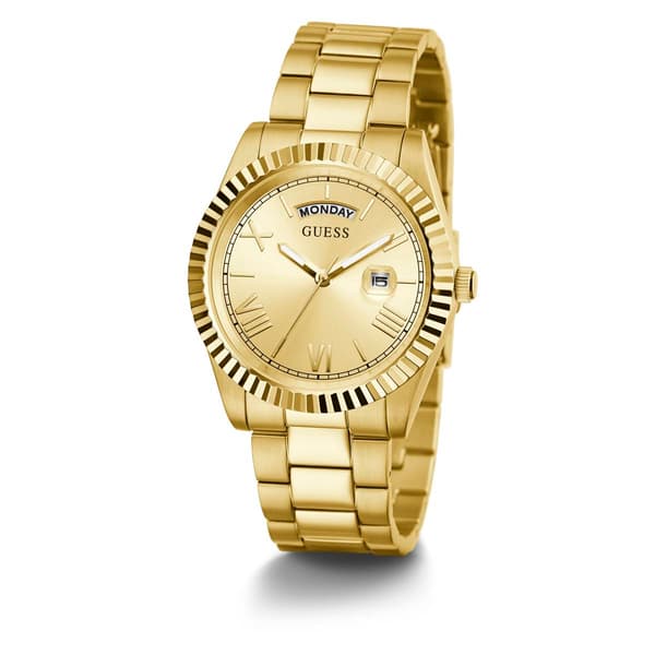 Mens Guess Gold Tone Stainless Steel Watch - GW0265G2