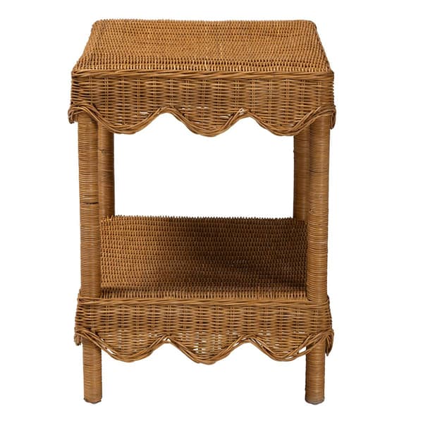 bali & pari Oteria Bohemian Light Honey Rattan Side Table
