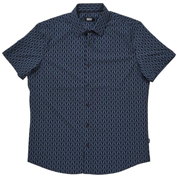 Mens DKNY Jordan Geometric Lines Button Down Shirt - image 