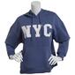 Juniors Pink Rose NYC Fleece Hoodie - image 1