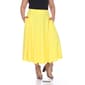 Plus Size White Mark Tasmin Flare Midi Skirt - image 12