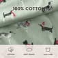 Laura Ashley Holiday Pups Cotton Flannel Sheet Set - image 7