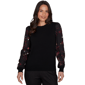 Womens Emaline Country Code Long Floral Sleeve Sweater - image 1