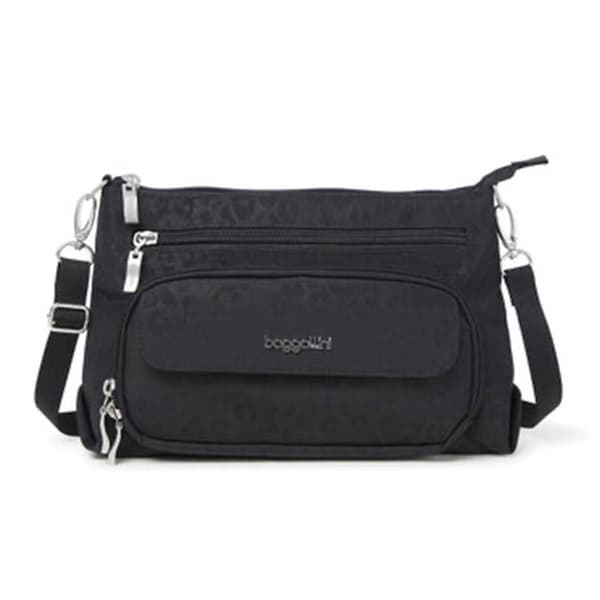 Baggallini Original Everyday Crossbody - Black Cheetah