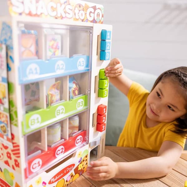 Melissa & Doug&#174; Sort&#44;/Stock/Select Wooden Vending Machine Playset