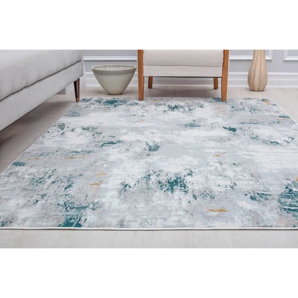 Rugs America&#8482; Samina Silver Cloud Vintage Rectangle Area Rug