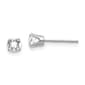 Gemstone Classics&#40;tm&#41; White Gold 4mm. White Topaz Earrings - image 1
